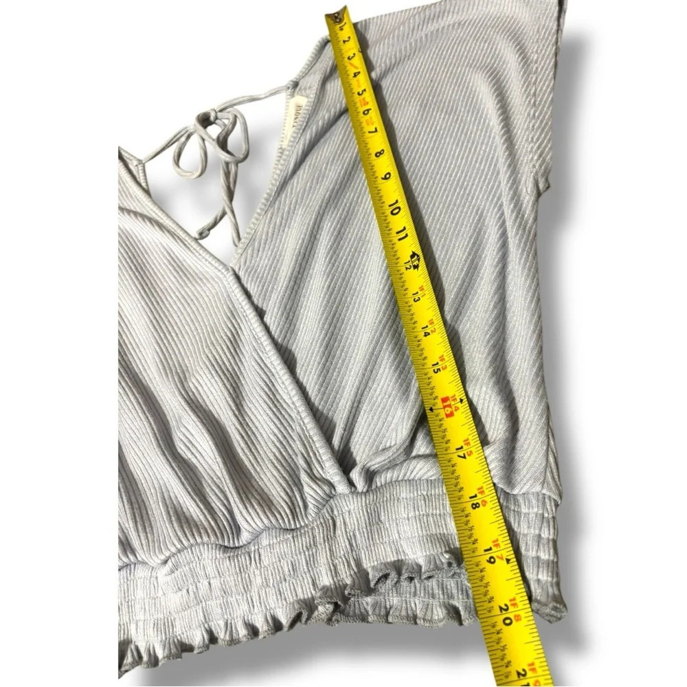 Women's White V-Neck Top - Picture 12 of 16
